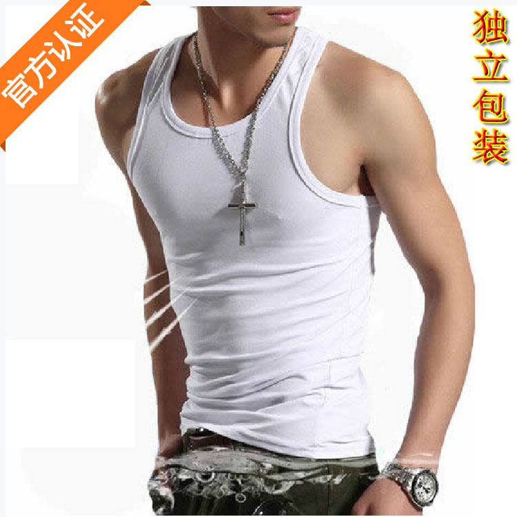 men gym tank tops bodybuilding undershirt fitness singlet 男