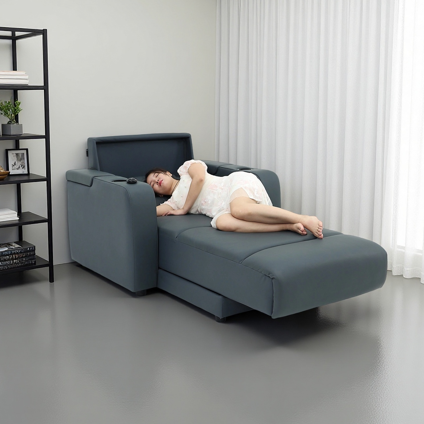 路易丹尼多功能真皮沙发