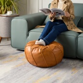 路易丹尼网红皮墩收纳旧衣物凳DIY自填充创意ins风客厅坐墩