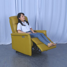 现代简约单人真皮小沙发电动多功能休闲躺椅小户型客厅卧室电脑椅