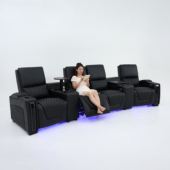 客户定制专拍 路易丹尼头层牛皮真皮电动功能沙发家庭影院沙发