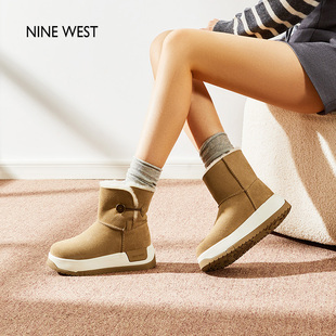 West 厚底保暖加绒雪地靴东北大棉鞋 玖熙冬季 户外棉鞋 新款 Nine