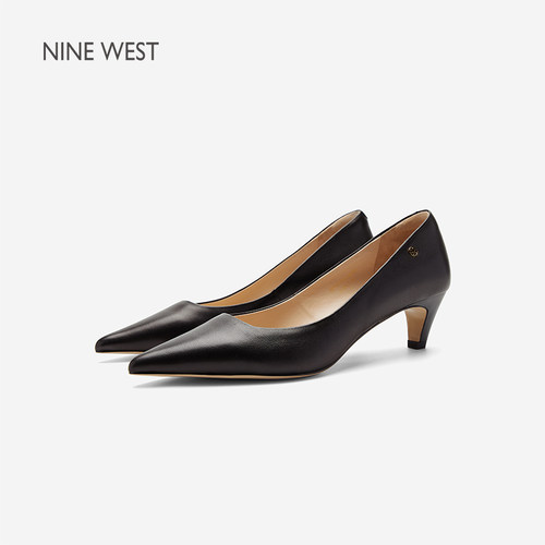 NineWest/玖熙鎏金尖头浅口女鞋