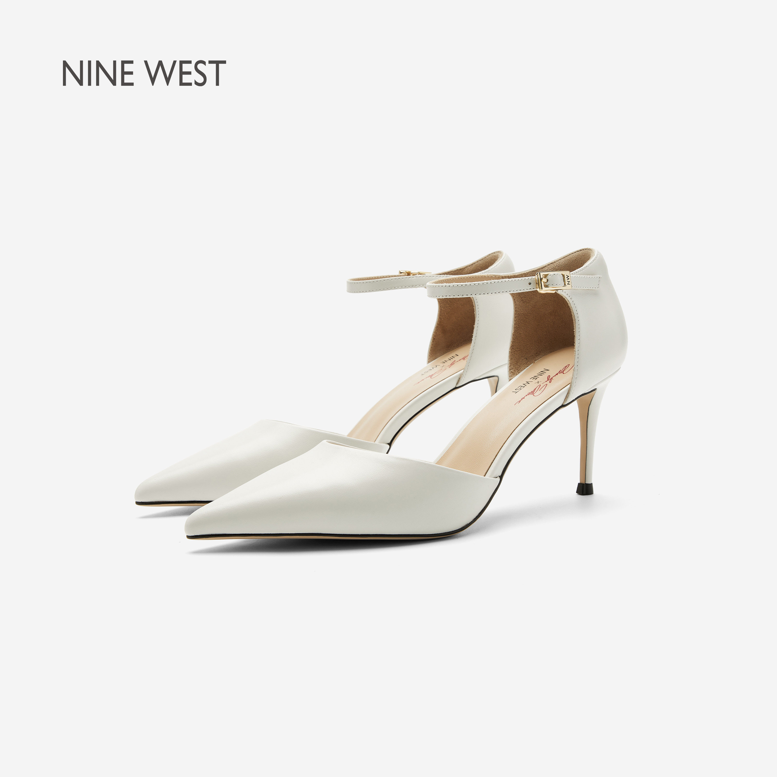 Nine West/玖熙【梦露联名】高跟时装凉鞋女夏季新款尖头女士凉鞋