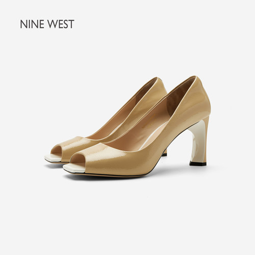 NineWest/玖熙鱼嘴高跟鞋女