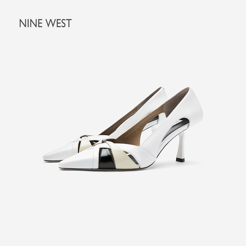 【商场同款】Nine West/玖熙高跟时装凉鞋女夏季新款包头凉