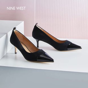 2025秋冬新娘小猫跟单鞋 玖熙反绒浅口单鞋 尖头优雅高贵 West Nine