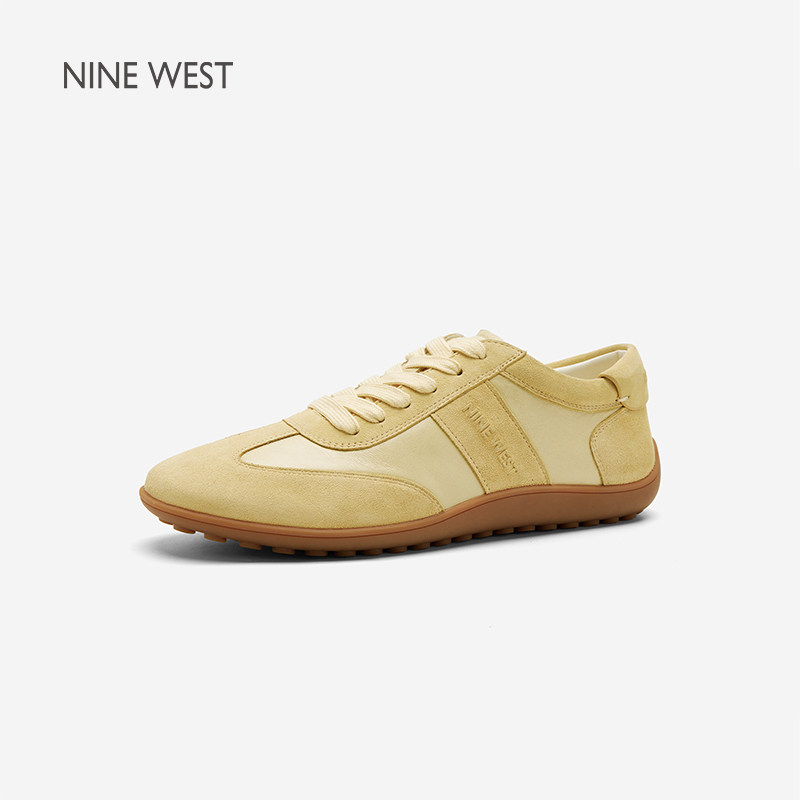 Nine West/玖熙德训鞋女2026夏季新款复古休闲平底女鞋软底运动鞋