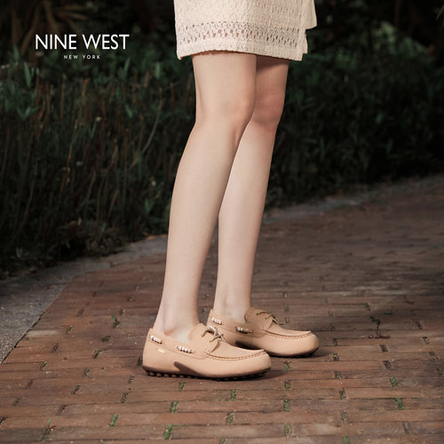 NINEWEST玖熙真皮厚底袋鼠鞋
