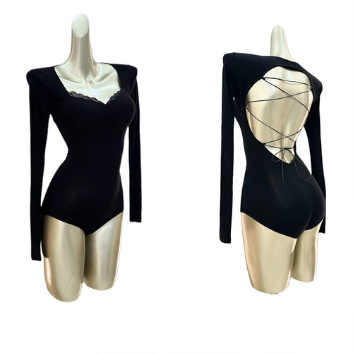 美辰拉丁舞上衣长袖成人女