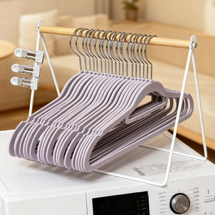 衣架收纳架家用阳台免打孔家用整理架洗衣机桌面上晾衣架子置物架