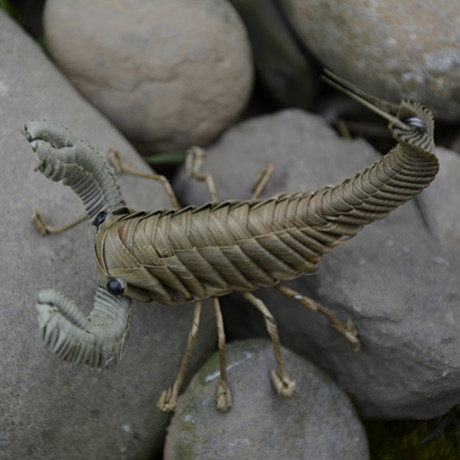 匀发四川新款绿色省非遗藤编蝎子文创特色工艺品纪念品六一儿童礼