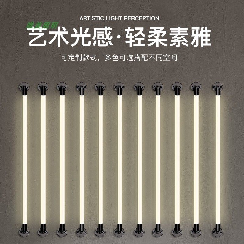 12V工程LED条形t8创意橱窗壁挂装饰灯霓虹招牌展会墙壁圆灯管定制