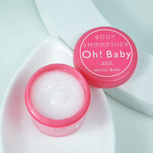 日本House of Rose玫瑰屋 OhBaby身体去角质磨砂膏30g 便携