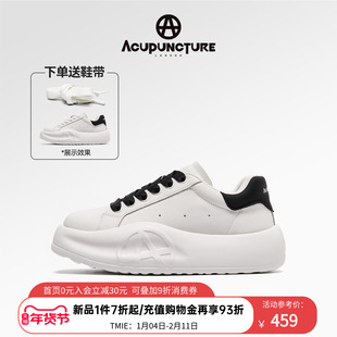 ACUPUNCTURE/爱克佩特圈A春新款时尚休闲鞋女厚底增高撞色大白鞋