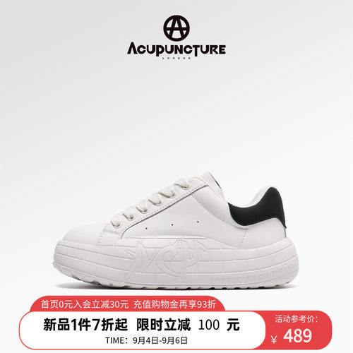 ACUPUNCTURE/爱克佩特圈A新款情侣潮鞋厚底休闲鞋板鞋百搭小白鞋