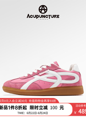ACUPUNCTURE/爱克佩特圈A春新款红色时尚德训鞋女平底舒适休闲鞋