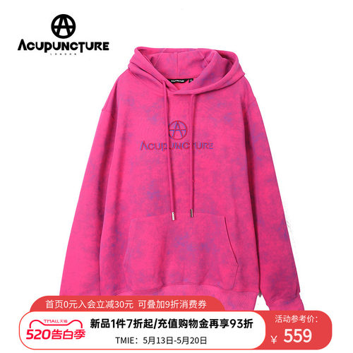 ACUPUNCTURE爱克佩特长袖连帽卫衣新品春春宽松卫衣男经典运动风