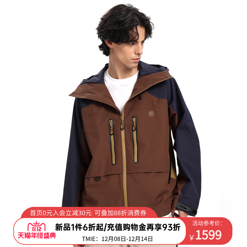 ACUPUNCTURE爱克佩特潮牌连帽撞色拼接机能风上衣外套