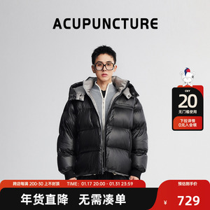 Acupuncture 圈A 潮牌大充绒量羽绒服23冬男女同款加厚保暖面包服