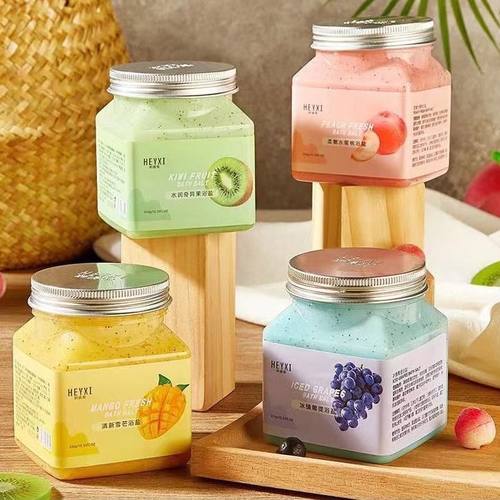 果香沐浴盐磨砂膏身体去角质