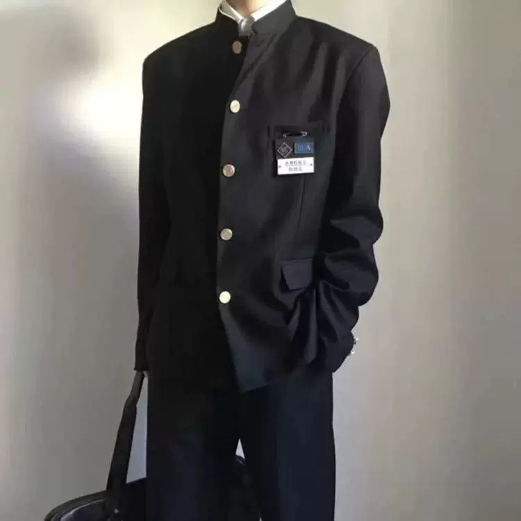 dk制服全套中山装男初中高中生热血高校服潮流jk西服外套西装班服 男装 西服 原图主图