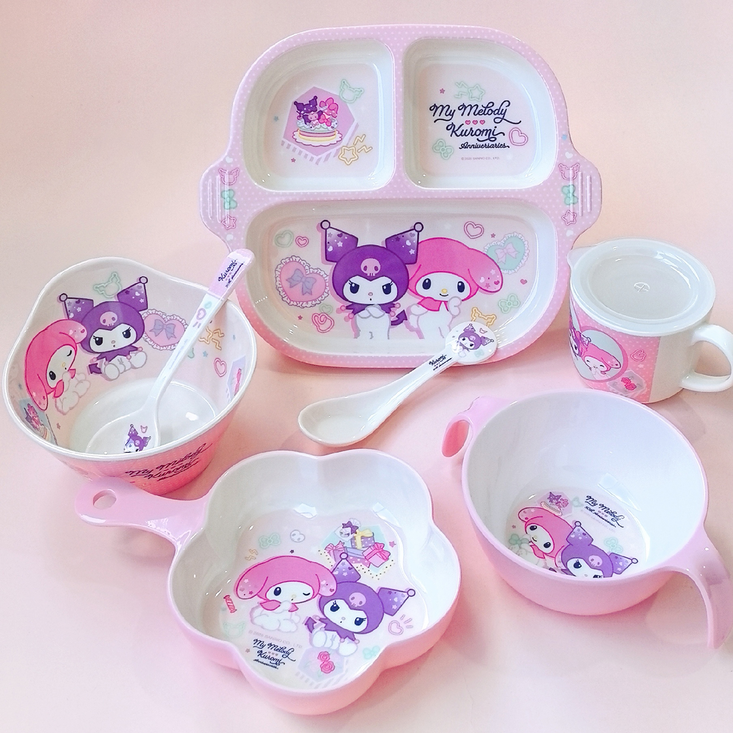 五和酷洛米儿童餐盘分格辅食餐具