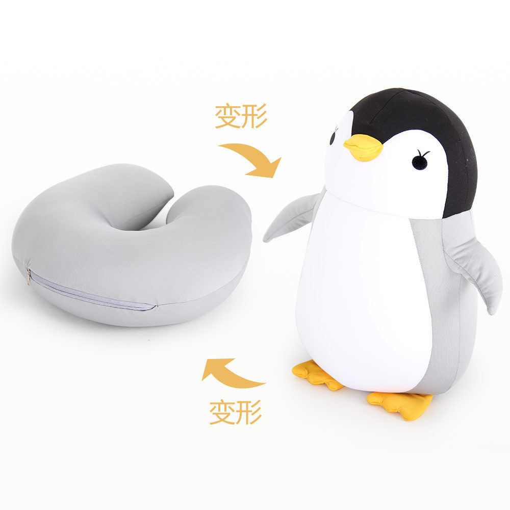 可变形u型枕卡通粒子枕抱