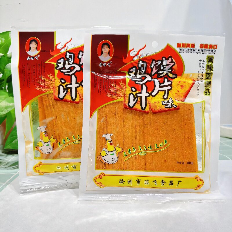余旺飞鸡汁馍片味干辣片80g