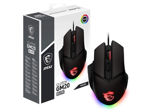 MSI/微星 CLUTCH GM20 ELITE精英版电竞鼠标有线RGB电脑鼠标库存