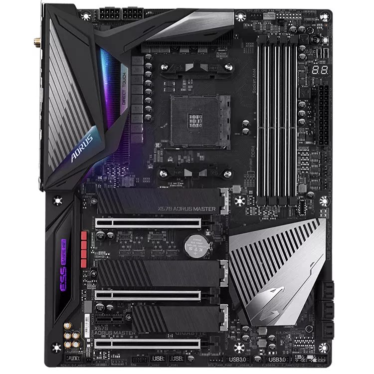 gigabyte/技嘉 x570 aorus master ddr4 am4台式机主板