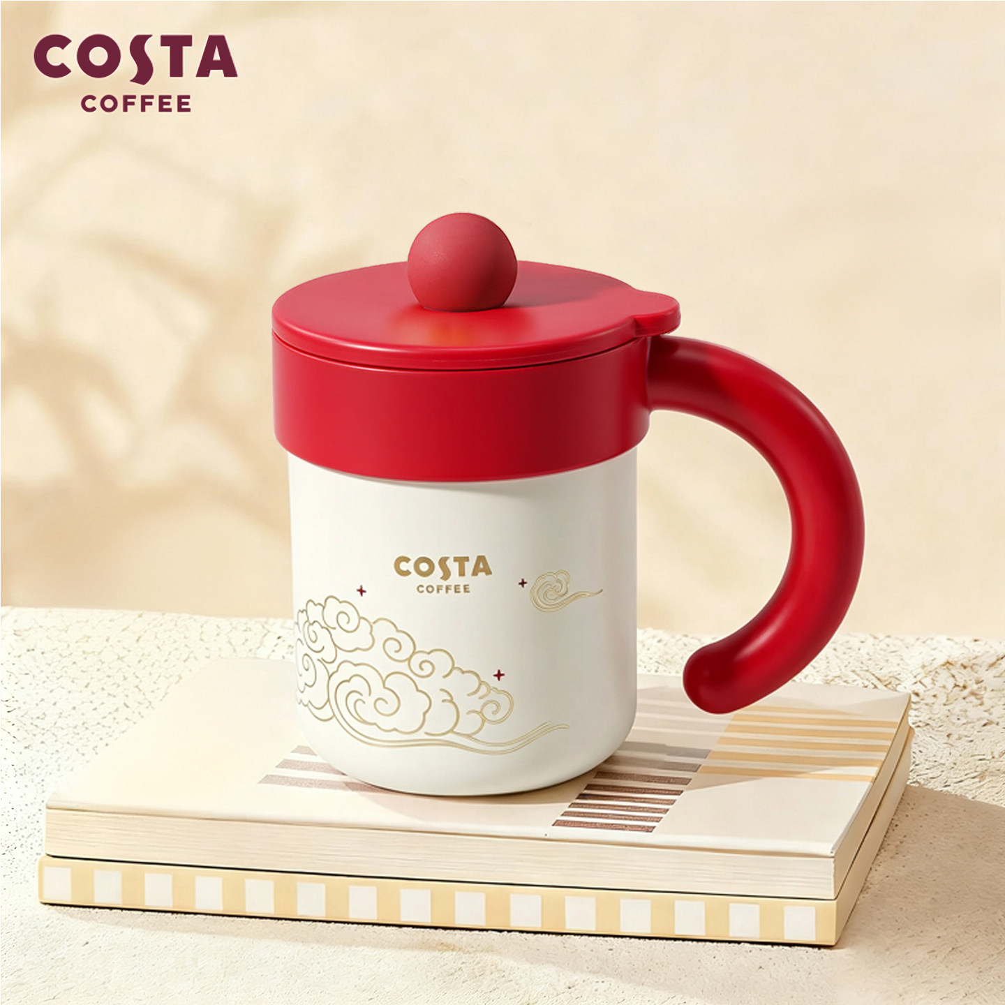 COSTA316L陶瓷覆层保温杯400ml女生高颜值治愈玩偶马克杯生日礼物