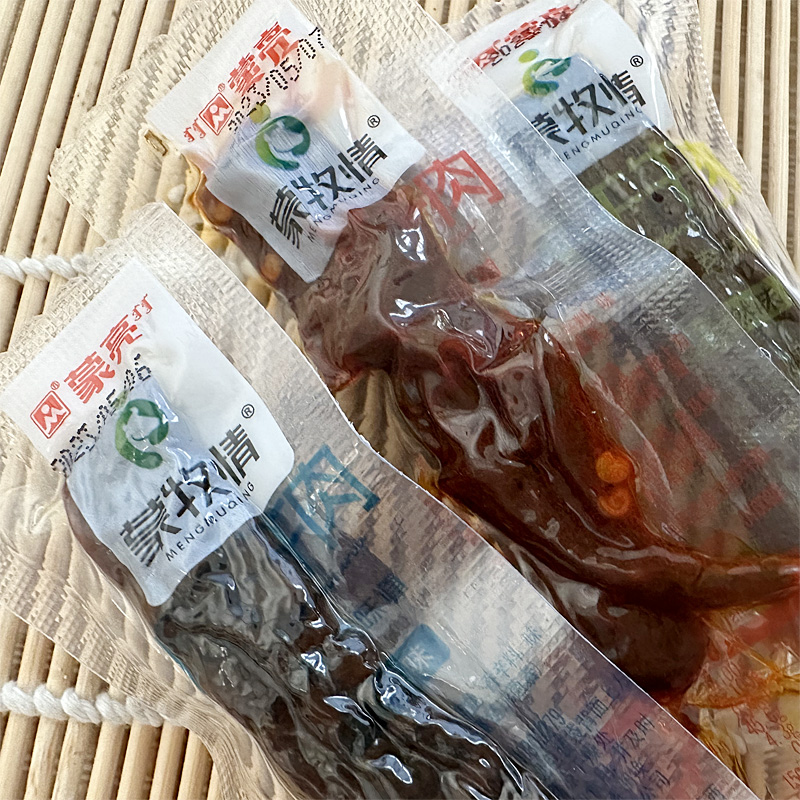 蒙亮 牛肉干 内蒙古 手撕风干牛肉干 200g 蒙牧情 散装 咸味牛肉