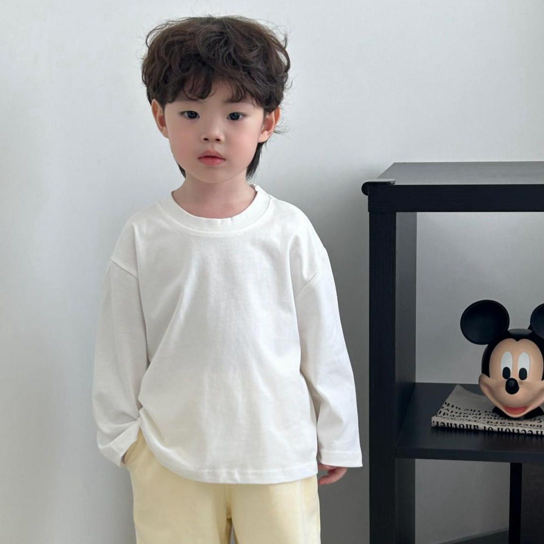 儿童长袖t恤港风韩版潮流宝宝纯棉上衣男童秋装a类打底衫潮