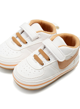 新款0-1岁婴儿学步鞋  防滑鞋子学前鞋宝宝防水魔术师贴胶底