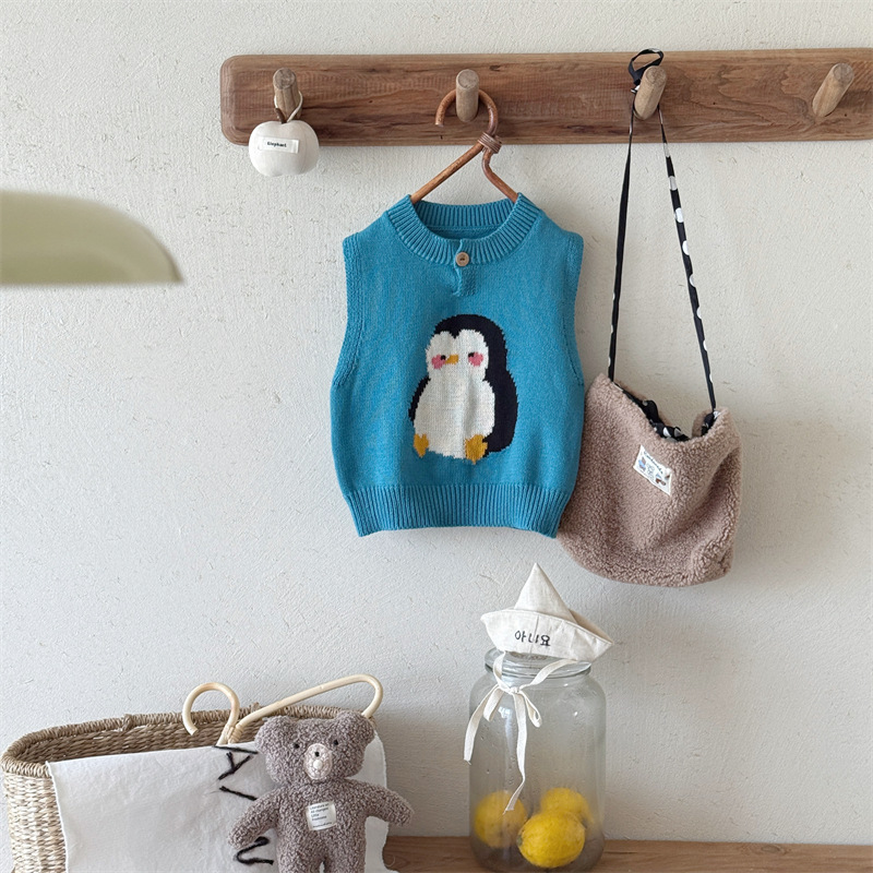 2025秋冬款男女童保暖护肚针织马