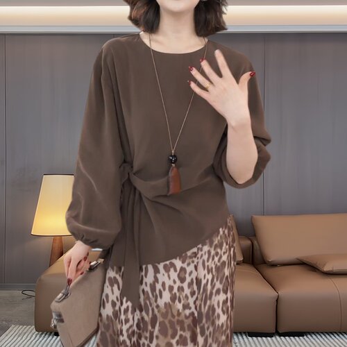 小众设计感不对称大码T恤女春季