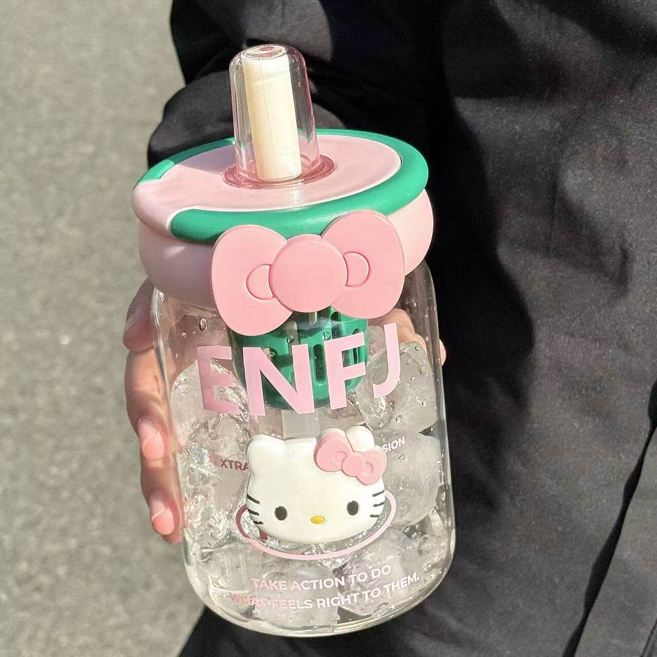 女生可爱水杯高颜值玻璃