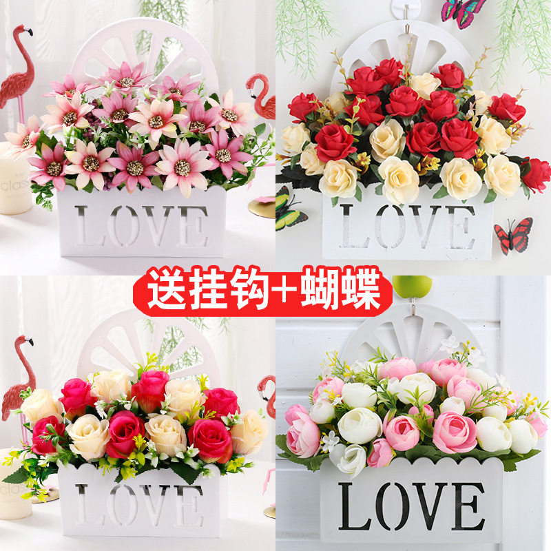 挂墙假花向日葵壁挂仿真