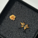 落日蝴蝶玫瑰花耳钉2025新款 高级感轻奢小众独特漂亮气质耳环 爆款