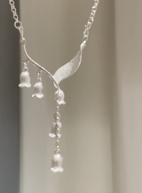 铃兰花流苏项链女2025新款爆款