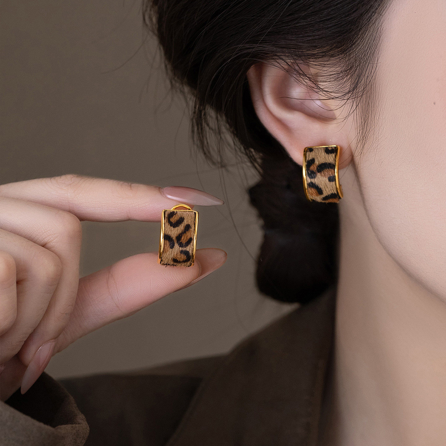 小众独特豹纹C圈耳环2025新款爆款高级感气质耳钉显脸小秋冬耳饰,饰品/流行首饰/时尚饰品新,耳环,淘宝优惠券,粉丝福利购,淘宝优惠卷