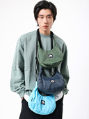 MYEDITION斜挎包山系防泼水户外袋轻量腋下手提包时尚 小月亮挎包