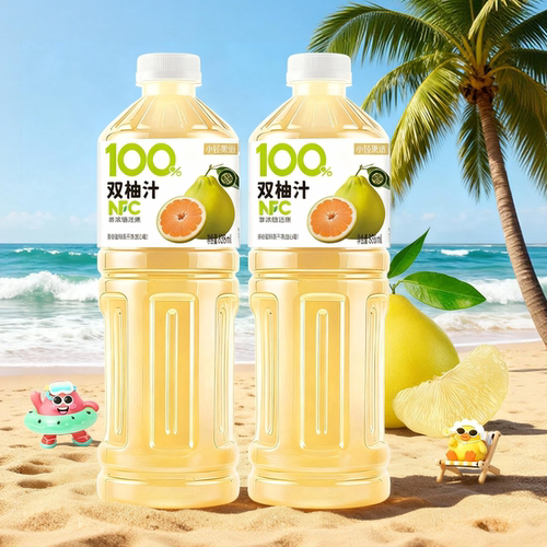 【秋季畅饮】100%NFC双柚汁838ml大瓶装柚子胡柚蜜柚汁果汁饮料