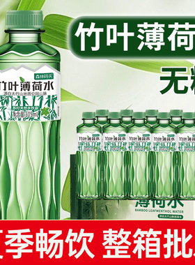 【新品上市】竹叶薄荷水305ml整箱无糖原液整箱批苏打天然水弱碱