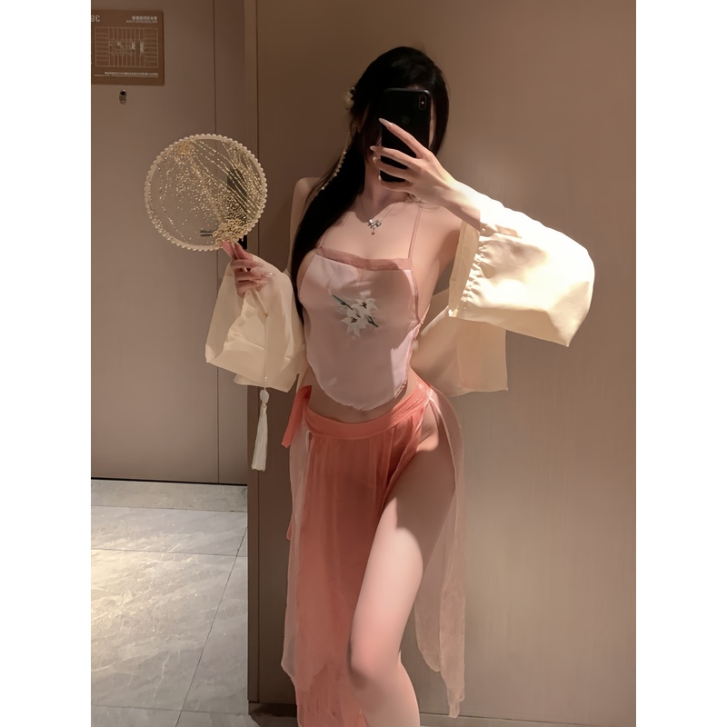 2025超火带胸垫情侣氛围感睡衣少女绝美大码胖mm情调睡衣性感女