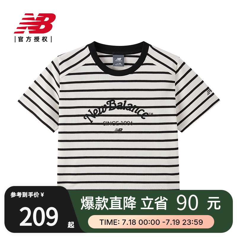 New BalanceNB官方正品25女休闲时尚百搭舒适圆领短袖T恤NEF32092