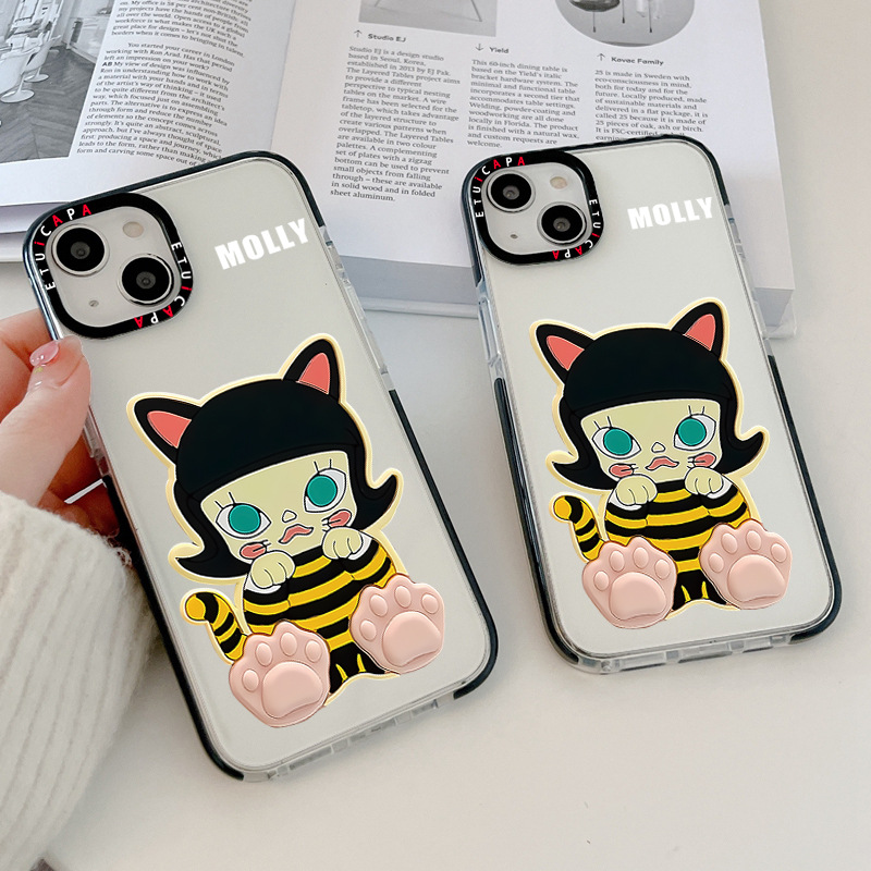 INS招财泡泡玛特mollys手机壳