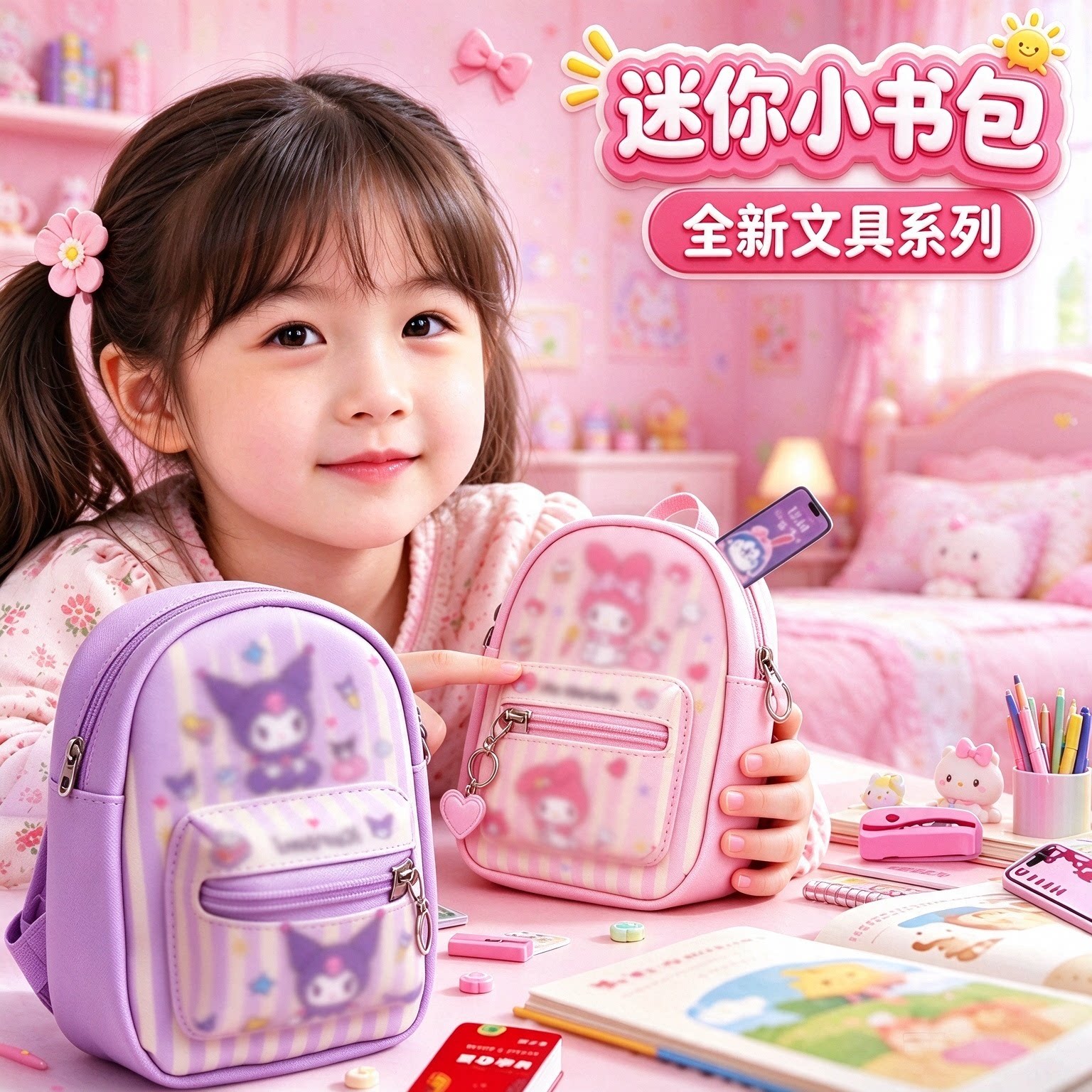 迷你书包全套一年级女孩礼物