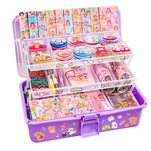 奶油胶咕卡套装豪华版礼盒儿童手工diy玩具贴纸古拉卡片不卡姑呼骨谷卡顾估酷普卡古塔咕咔库卡全套女孩古卡